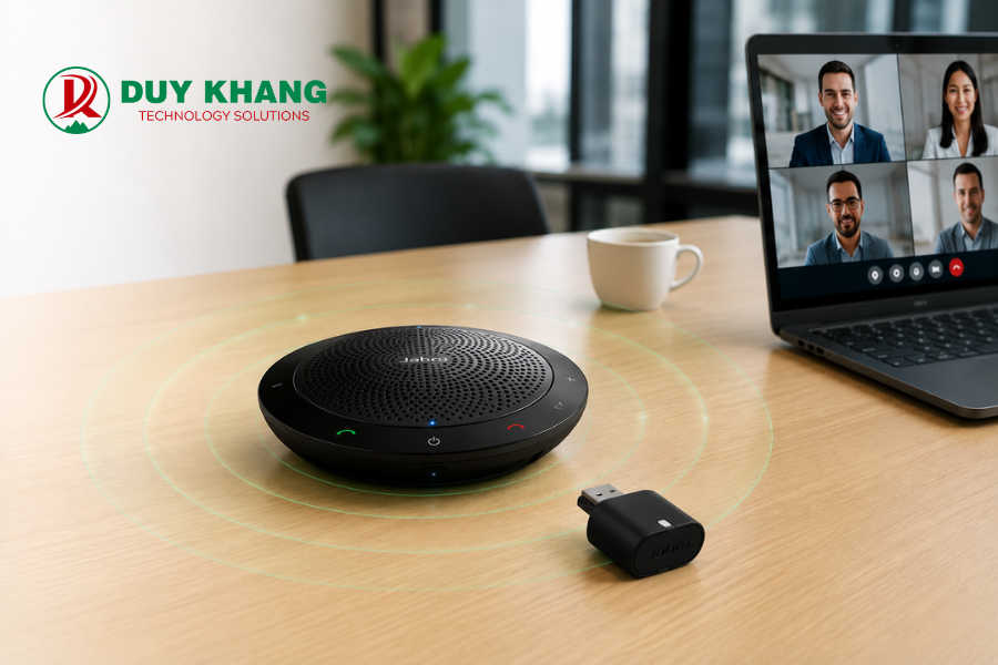 Combo loa jabra speak 510 + link 380 cho họp trực tuyến