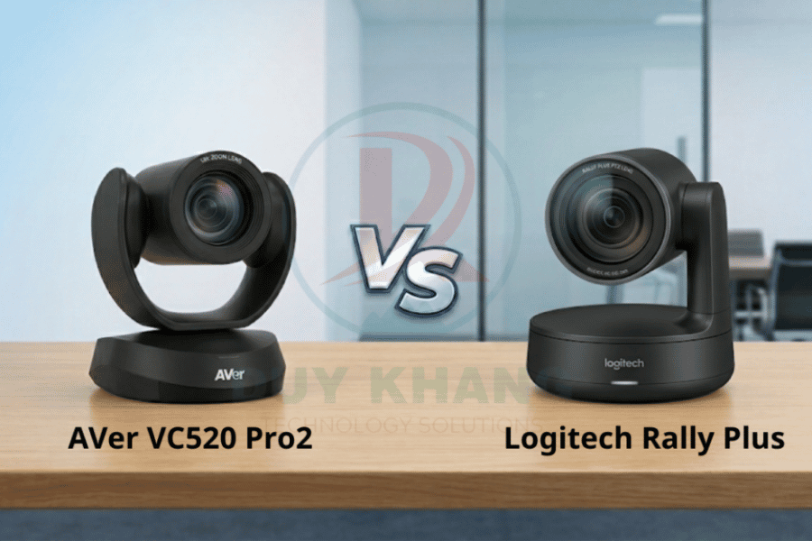 Camera hội nghị AVer VC520 Pro2 – So sánh camera AVer VC520 Pro2 với Logitech Rally Plus - Duy Khang