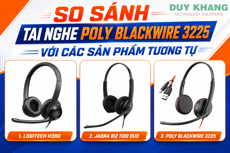 Poly Blackwire 3225 Tai nghe poly chính hãng DUY KHANG
