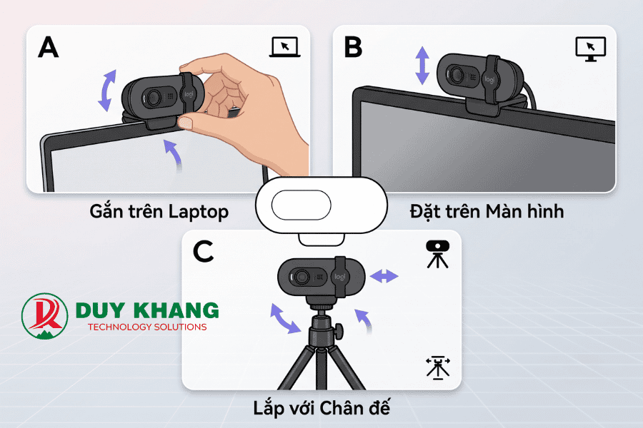 Webcam B2B Logitech Brio 105 - Duy Khang Tech