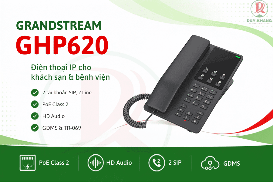 Điện Thoại IP Grandstream GHP620 - Duy Khang Tech