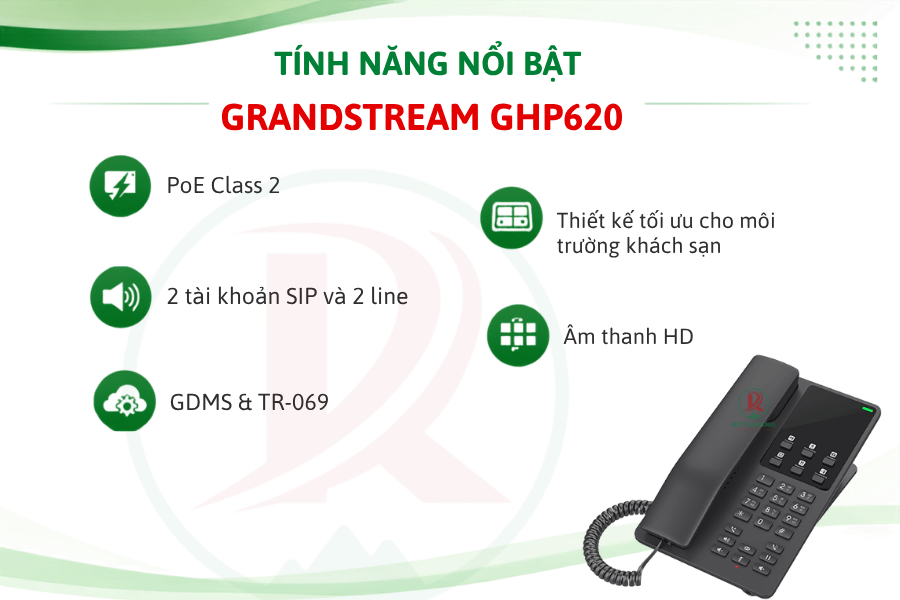 Điện Thoại IP Grandstream GHP620 - Duy Khang Tech