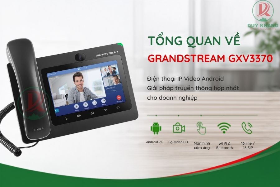 Điện thoại IP Video Grandstream GXV3370 - Duy Khang Tech