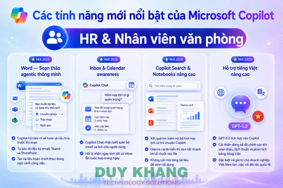 Microsoft Copilot cho doanh nghiệp DUY KHANG