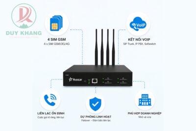 Gateway Yeastar TG400 – Gateway GSM VoIP 4 Kênh