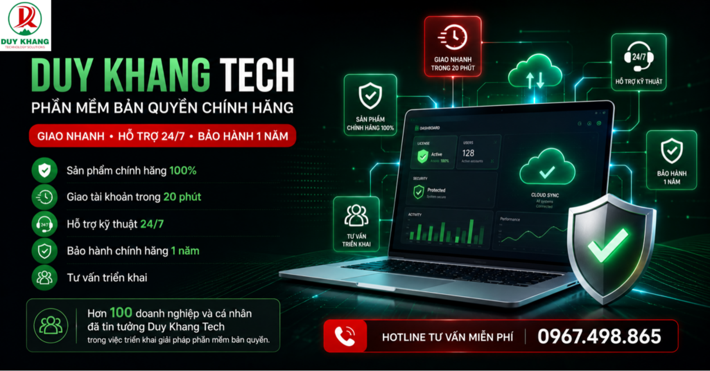 Duy Khang Tech cung cấp phần mềm Adobe bản quyền 100%