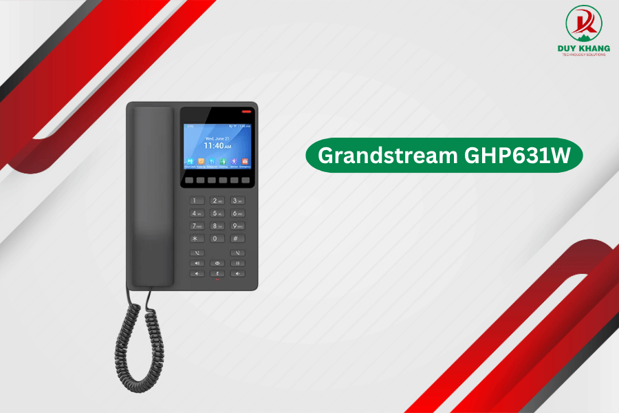 Điện Thoại Grandstream GHP631W – Wi-Fi 6, Màn Hình Màu LCD - Duy Khang
