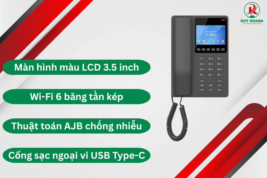 Grandstream GHP631W với các tính năng nổi bật - Duy Khang